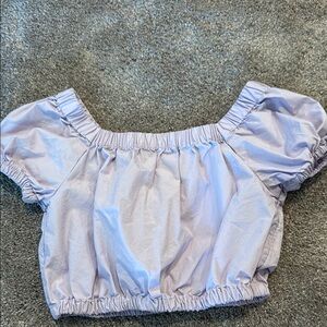 GAP KIDS Lavender Off-Shoulder Crop Top